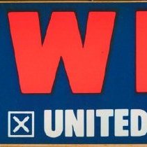 Thomas Powell Bumper Sticker, 1973