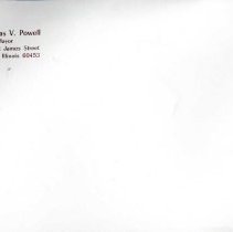 Mayor Thomas Powel Envelope, 1973