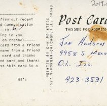 Citizen's Band Radio Postcard, Monitor 3