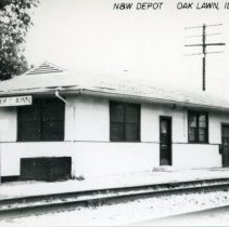 Oak Lawn Train Station Postcard