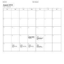 Ernest F. Kolb Elementary School Calendar, 2018-19