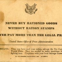 War Ration Book No. 4