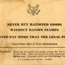 War Ration Book No. 4