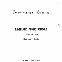 Simmons Jr. High School Commencement, 1977