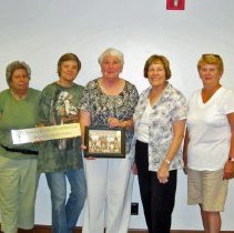 Library Board President Presents Certificate of Appreciation