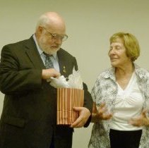 Library Board Presents Retirement Gift