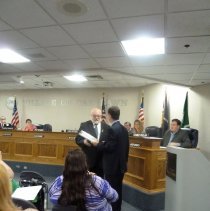 Library Director Casey Honored for 20 years of service