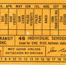Suburban Transit System Ticket
