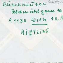 Mrs. Kurt Uhlmann Envelope