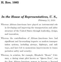 United States House of Representatives Resolution 1085