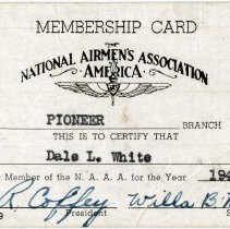 Dale L. White N.A.A.A. Membership Card