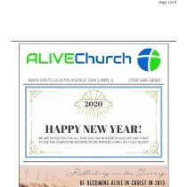 Alive Church Newsletter, 2020