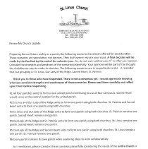 St. Linus COVID-19 Letter, 2021