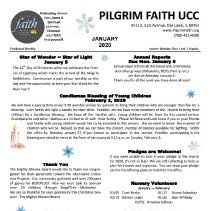 Pilgrim Faith UCC Newsletters, 2020