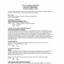 Oak Lawn Park District Board Minutes, 2020