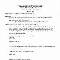 Ridgeland S.D. 122 Board Minutes, 2019-20