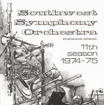 Southwest Symphony Orchestra Programs, 1974-75