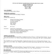 School District 126 Board of Education Minutes, 2020-21
