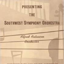 Southwest Symphony Orchestra Program, 1964-65