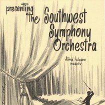 Southwest Symphony Orchestra Program, 1972-73