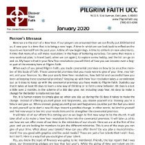 Pilgrim Faith United Church of Christ Newsletter, 2021