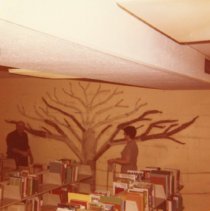 A tree grows at the library
