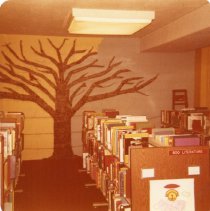 Wall color changes from yellow to blue