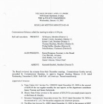 Oak Lawn Fire & Police Commission Minutes, 2021