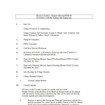 Village Board Media Packet, 2021