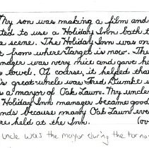 Holiday Inn of Oak Lawn, bath towel, donor note