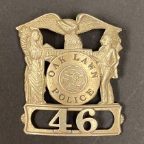 Oak Lawn Police Department, Hat Badge #46, front