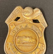 Oak Lawn Fire Department Badge, front