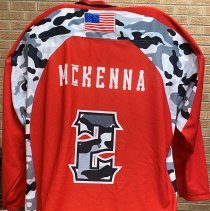 Oak Lawn Fire Department hockey jersey, back