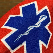 Oak Lawn Fire Department hockey jersey, right shoulder upper