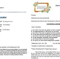 Pilgrim Faith UCC Bulletins, 2022