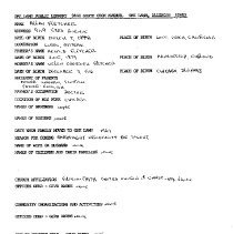 Allan Fletcher Questionnaire