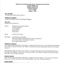 School District 123 Board Minutes, 2022-23