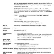 Oak Lawn School District 229 Minutes, 2023-24