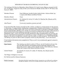 Oak Lawn-Hometown SD123 minutes, 2022-23