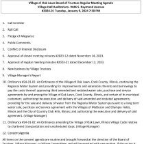 Village Board of Trustees Media Packets, 2024
