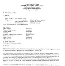 Village of Oak Lawn Board of Trustees Minutes, 2024