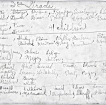 Cook Avenue Schoolchildren, 1938 - reverse