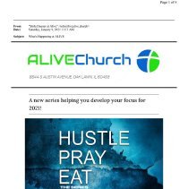 Alive Church Newsletter, 2021