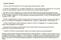 Deardorff, Jesse W. Rev