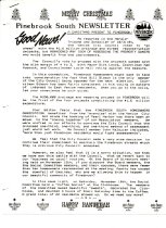 Pinebrook South Newsletter Dec 1984