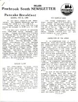 Pinebrook South Newsletter May 1984