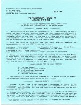 Pinebrook South Newsletter Jul 1989