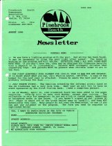 Pinebrook South Newsletter Aug 1990