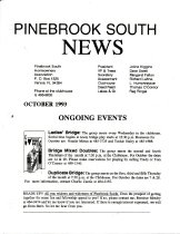 Pinebrook South Newsletter Oct 1993