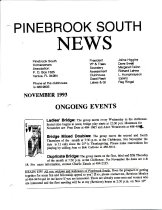 Pinebrook South Newsletter Nov 1993